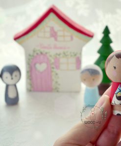 omuleti personalizati peg doll wood-u